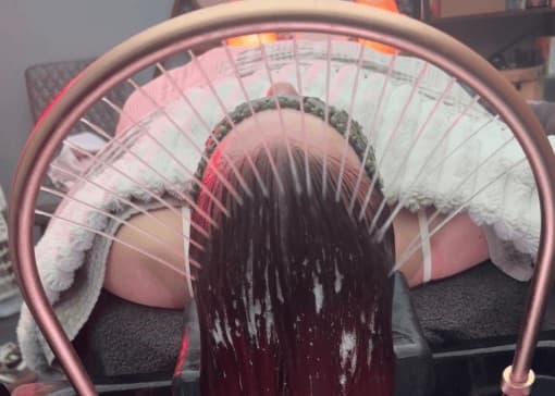 Head spa scalp treatment
