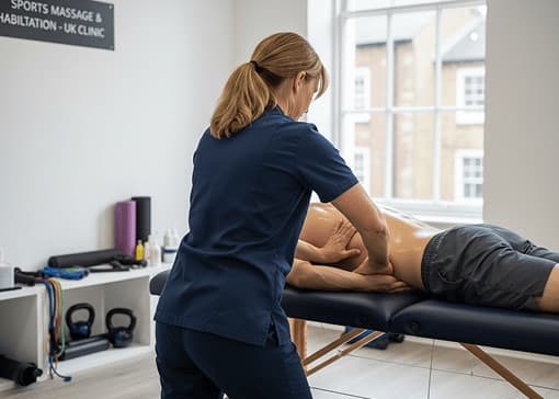 Sports massage treatment